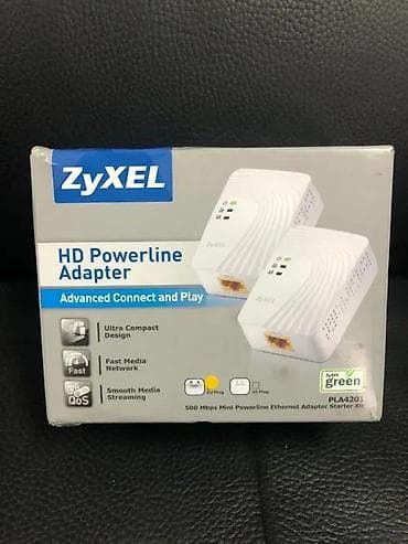 ZyXEL HD Powerline Adapter – Starter Kit (PLA4201) - Mini Powerline na lalafo.rs ZyXEL HD Powerline Adapter – Starter Kit (PLA4201) - Mini Powerline