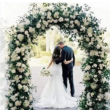Ukrasni luk/lučna pergola za venčanja i događaje + vrtna klupa - na lalafo.rs Ukrasni luk/lučna pergola za venčanja i događaje + vrtna klupa -