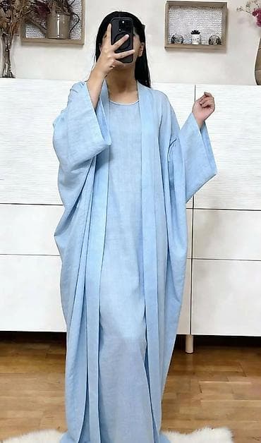 Duga abaja sa kardiganom – set 2 u 1 - Elegantna, široka silueta sa na lalafo.rs — 2 Duga abaja sa kardiganom – set 2 u 1 - Elegantna, široka silueta sa — 2