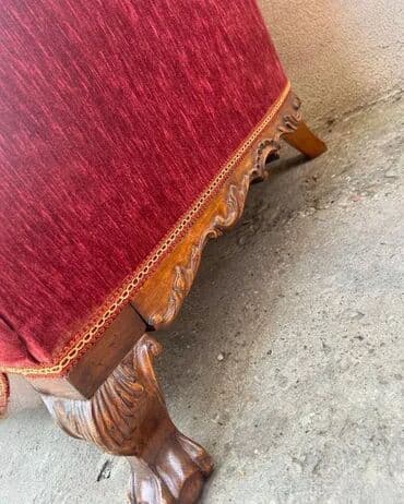 Stilske fotelje: Stara stilska BERZERA fotelja - lavlje šape 🛋️🦁 Chippendale stara na lalafo.rs — 1 Stilske fotelje: Stara stilska BERZERA fotelja - lavlje šape 🛋️🦁 Chippendale stara — 1