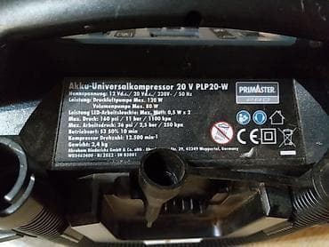 Air Compressors: FERREX akumulatorski kompresor FLP-20 - Tip: prenosivi at lalafo.rs — 9 Air Compressors: FERREX akumulatorski kompresor FLP-20 - Tip: prenosivi — 9