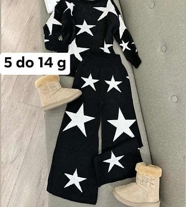 Komplet za decu – džemper i pantalone - Dizajn: crni pletivo set sa na lalafo.rs — 1 Komplet za decu – džemper i pantalone - Dizajn: crni pletivo set sa — 1