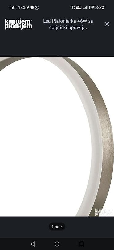 LED plafonjerka 46W sa daljinskim upravljačem - Dizajn: moderan na lalafo.rs — 6 LED plafonjerka 46W sa daljinskim upravljačem - Dizajn: moderan — 6