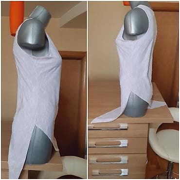 Vangi ženska bela tunika/majica bez rukava sa asimetričnim donjim na lalafo.rs — 3 Vangi ženska bela tunika/majica bez rukava sa asimetričnim donjim — 3