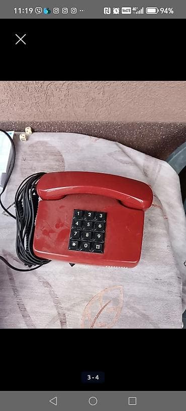 Ispravan Crveni fiksni telefon sa tasterima (DTMF). - Klasični na lalafo.rs Ispravan Crveni fiksni telefon sa tasterima (DTMF). - Klasični