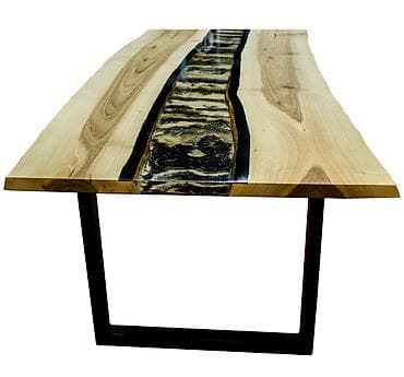 Epoxy sto 90x203 Orah/ Live edge Ploča stola napravljena na lalafo.rs Epoxy sto 90x203 Orah/ Live edge Ploča stola napravljena