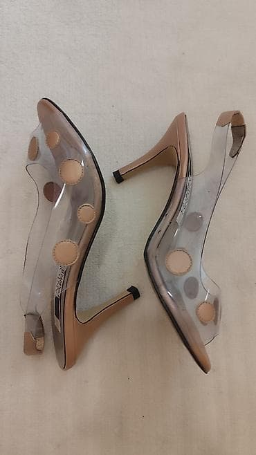 ⚪Sandale providne sa bronzanom štiklom 38 broj. ⚪Visina stikle 6 na lalafo.rs — 5 ⚪Sandale providne sa bronzanom štiklom 38 broj. ⚪Visina stikle 6 — 5