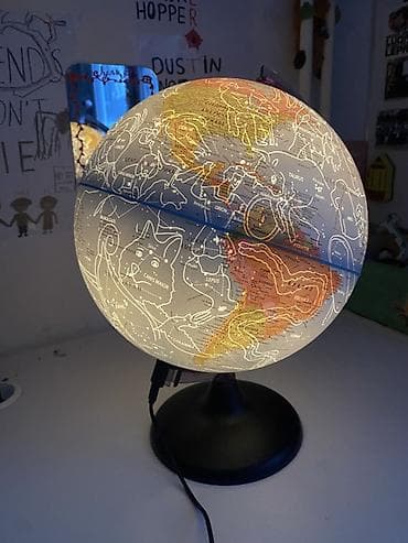 Svetleći globus - Dekorativni stočni globus koji se osvetljava na lalafo.rs — 5 Svetleći globus - Dekorativni stočni globus koji se osvetljava — 5