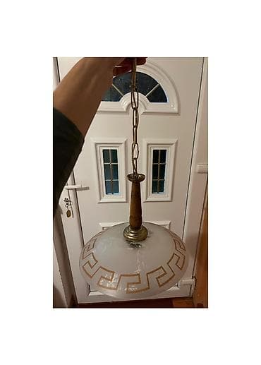 Set od 2 visećih plafonjera/lampona na lanac. - Materijal: stakleni na lalafo.rs — 2 Set od 2 visećih plafonjera/lampona na lanac. - Materijal: stakleni — 2