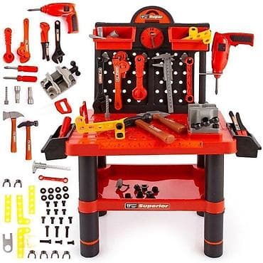Dečija radionica sa alatom – komplet igračka set - Veliki sto za na lalafo.rs Dečija radionica sa alatom – komplet igračka set - Veliki sto za