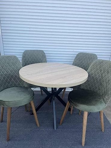 Okrugli trpezarijski set – sto sa 4 stolice - Dizajn: moderan okrugli na lalafo.rs — 5 Okrugli trpezarijski set – sto sa 4 stolice - Dizajn: moderan okrugli — 5