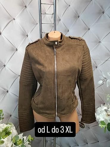 kozna jakna sa: Ženska jakna – biker stil, dostupna u veličinama od L do 3XL. - Model na lalafo.rs — 2 kozna jakna sa: Ženska jakna – biker stil, dostupna u veličinama od L do 3XL. - Model — 2