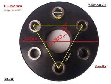 Hardijeva spojnica zgloba - Prečnik prirubnice: 152 mm - Prečnik na lalafo.rs Hardijeva spojnica zgloba - Prečnik prirubnice: 152 mm - Prečnik