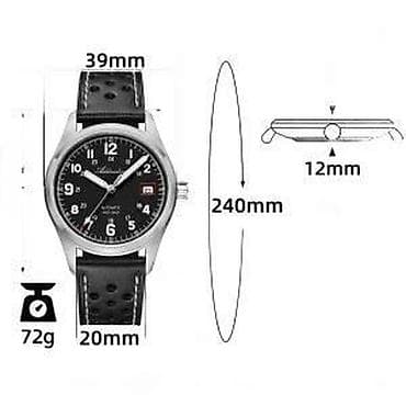 ADDIESDIVE AD2070 - 39mm - Crna / Koža - Seiko Automatik ADDIESDIVE na lalafo.rs — 8 ADDIESDIVE AD2070 - 39mm - Crna / Koža - Seiko Automatik ADDIESDIVE — 8