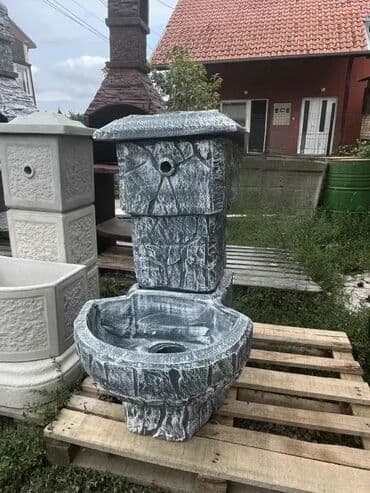 Garden Fountains: Betonska cesma imitacija kamena sivo bela NOVO at lalafo.rs — 1 Garden Fountains: Betonska cesma imitacija kamena sivo bela NOVO — 1