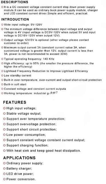 DC step-down naponski modul – konstantan napon/konstantna struja (buck at lalafo.rs — 3 DC step-down naponski modul – konstantan napon/konstantna struja (buck — 3