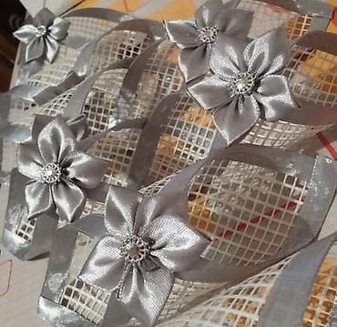 Dekorativni držači za salvete – ručni rad - Materijal: bela mrežasta na lalafo.rs — 3 Dekorativni držači za salvete – ručni rad - Materijal: bela mrežasta — 3