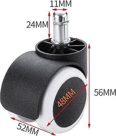 Office Furniture: Točkići za kancelarijske stolice – prečnik točka 50 mm - Materijal at lalafo.rs — 6 Office Furniture: Točkići za kancelarijske stolice – prečnik točka 50 mm - Materijal — 6