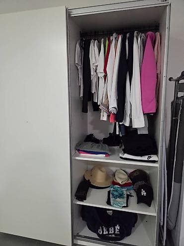 Klizni garderober – bele boje Orman je visine 201cm, 56cm dubina i na lalafo.rs — 3 Klizni garderober – bele boje Orman je visine 201cm, 56cm dubina i — 3