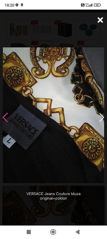 RASPRODAJA!!!Original VERSACE Jeans Couture body bluza IT. L.Rasteze na lalafo.rs — 4 RASPRODAJA!!!Original VERSACE Jeans Couture body bluza IT. L.Rasteze — 4