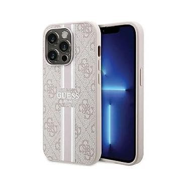 Maska Guess Magsafe 4G Pu Printed Stripes za iPhone 15 Pro 6.1 roze na lalafo.rs — 1 Maska Guess Magsafe 4G Pu Printed Stripes za iPhone 15 Pro 6.1 roze — 1