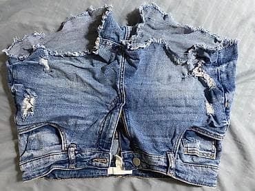 pantalone butiku ali: Ženske teksas šorts farmerke sa “distressed” efektom - Materijal na lalafo.rs — 1 pantalone butiku ali: Ženske teksas šorts farmerke sa “distressed” efektom - Materijal — 1