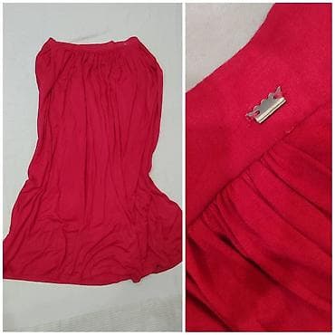 === PART 1: TEXTUAL DESCRIPTION === Crvena dugačka suknja marke AMC na lalafo.rs — 2 === PART 1: TEXTUAL DESCRIPTION === Crvena dugačka suknja marke AMC — 2