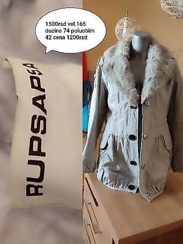 Ženska jakna Rupsapsa, siva. - Veličina: 165 - Dužina: 74 cm - na lalafo.rs — 1 Ženska jakna Rupsapsa, siva. - Veličina: 165 - Dužina: 74 cm - — 1
