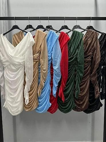 🔥Ženska elegantna mini haljina sa spuštenim ramenima i dugim rukavima na lalafo.rs — 5 🔥Ženska elegantna mini haljina sa spuštenim ramenima i dugim rukavima — 5