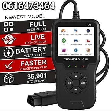 Transport: Novo- T06 OBDII / EOBD + CAN Dijagnostika Funkcije: Čitanje kodova at lalafo.rs — 1 Transport: Novo- T06 OBDII / EOBD + CAN Dijagnostika Funkcije: Čitanje kodova — 1