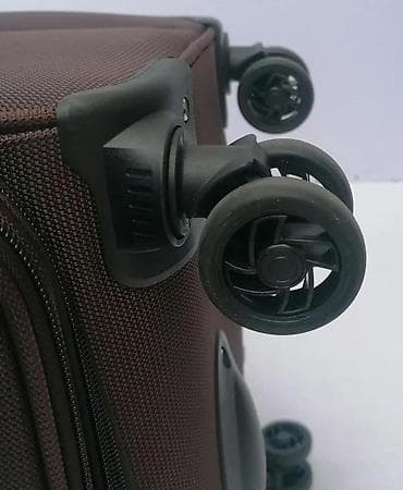 kofer torba: Veliki kofer na točkiće – tekstilni, braon - Dimenzije: približno at lalafo.rs — 4 kofer torba: Veliki kofer na točkiće – tekstilni, braon - Dimenzije: približno — 4