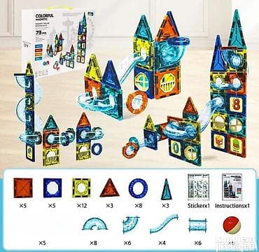 Magnetne edukativne 3D kocke za sklapanje iz 73 dela Magnetne kocke na lalafo.rs — 2 Magnetne edukativne 3D kocke za sklapanje iz 73 dela Magnetne kocke — 2