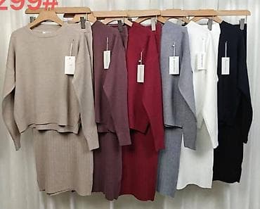 Ženski pleteni komplet – džemper i suknja - Dvodijelni set: oversize na lalafo.rs — 2 Ženski pleteni komplet – džemper i suknja - Dvodijelni set: oversize — 2