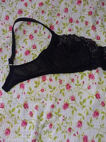 Crni čipkani brushalter - Boja: crna - Materijal: prozirna čipka i na lalafo.rs — 2 Crni čipkani brushalter - Boja: crna - Materijal: prozirna čipka i — 2