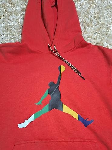 Crvena dukserica sa kapuljačom, original Jordan. - Mekan, srednje na lalafo.rs — 3 Crvena dukserica sa kapuljačom, original Jordan. - Mekan, srednje — 3