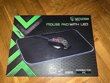 BATTLETRON MOUSE PAD WITH LED NOVO at lalafo.rs — 1 BATTLETRON MOUSE PAD WITH LED NOVO — 1