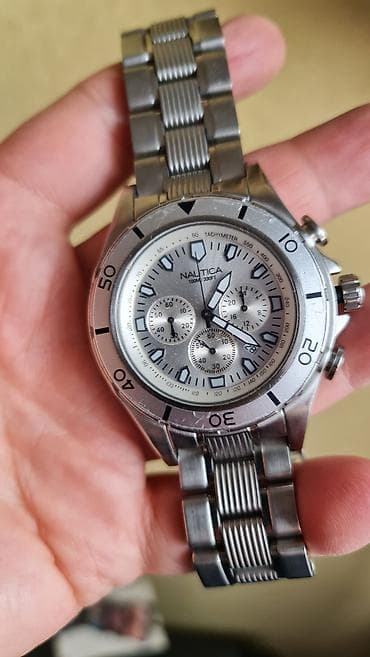 Nautica muški hronograf sat – nerđajući čelik - Kućište i narukvica na lalafo.rs Nautica muški hronograf sat – nerđajući čelik - Kućište i narukvica