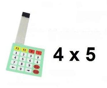 Membranska tastatura 4x5 (20 tastera) sa flat kablom - Raspored na lalafo.rs Membranska tastatura 4x5 (20 tastera) sa flat kablom - Raspored