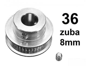 Tools & Equipment: Aluminijumska remenica za zupčasti kaiš – 36 zuba, rupa 8 mm - Tip at lalafo.rs — 1 Tools & Equipment: Aluminijumska remenica za zupčasti kaiš – 36 zuba, rupa 8 mm - Tip — 1