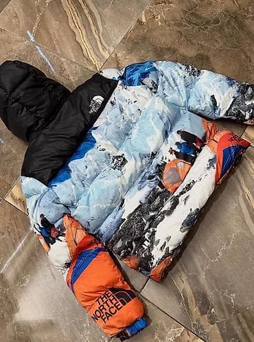 Outerwear: The North Face puffer jakna – Eco Down, planinski print - Model: TNF at lalafo.rs — 2 Outerwear: The North Face puffer jakna – Eco Down, planinski print - Model: TNF — 2