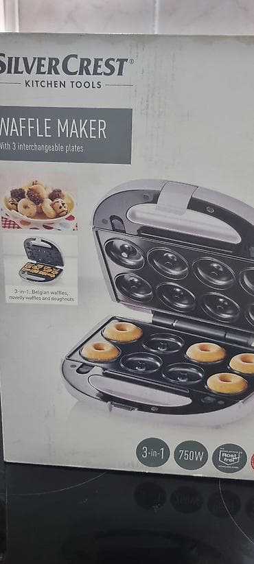 SilverCrest Kitchen Tools 3‑u‑1 aparat za vafle i mini krofne - at lalafo.rs — 3 SilverCrest Kitchen Tools 3‑u‑1 aparat za vafle i mini krofne - — 3