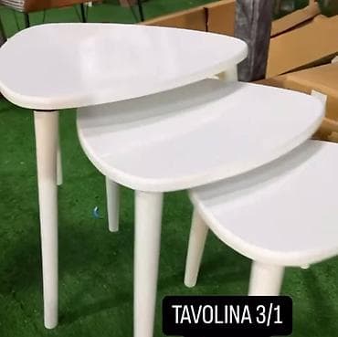 Armchairs: Set pomoćnih stolova 3 u 1 Isporuka do 7 dana. - Tri bela stočića koji at lalafo.rs — 2 Armchairs: Set pomoćnih stolova 3 u 1 Isporuka do 7 dana. - Tri bela stočića koji — 2