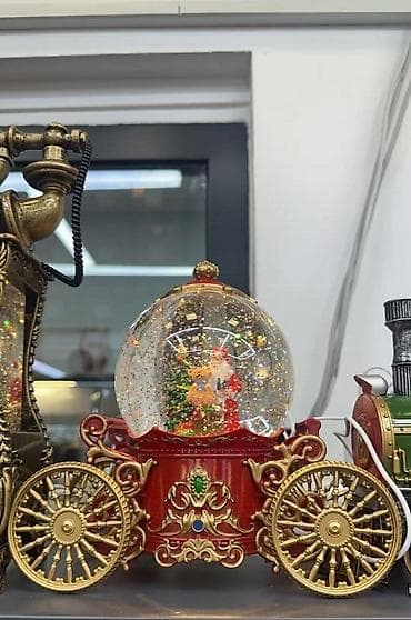 Led novogodišnja kočija sa muzikom i simulacijom snega 21,5x13x20cm na lalafo.rs — 1 Led novogodišnja kočija sa muzikom i simulacijom snega 21,5x13x20cm — 1