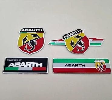 Transport: Fiat Abarth znakovi oznake. Abarth samolepljivi metalni znakovi za at lalafo.rs — 5 Transport: Fiat Abarth znakovi oznake. Abarth samolepljivi metalni znakovi za — 5