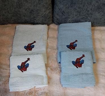 Dečiji set peškira sa izvezenim likovima crtanih junaka. - na lalafo.rs — 1 Dečiji set peškira sa izvezenim likovima crtanih junaka. - — 1