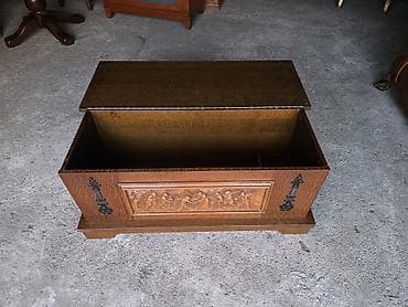 cepaci za drva: Drvena škrinja / kutija za odlaganje sa rezbarenim panelom - na lalafo.rs — 3 cepaci za drva: Drvena škrinja / kutija za odlaganje sa rezbarenim panelom - — 3