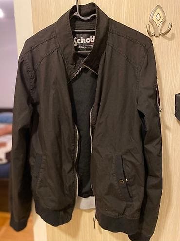 Muška jakna Schott NYC – crna, lagana bomber/field stil. - Materijal na lalafo.rs — 1 Muška jakna Schott NYC – crna, lagana bomber/field stil. - Materijal — 1