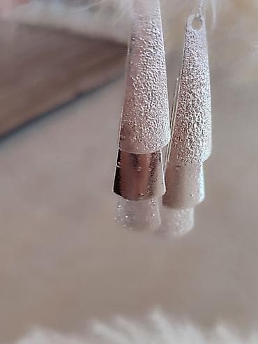 Minđuše zig 925 - Materijal: srebro - Dizajn: izduženi geometrijski na lalafo.rs — 2 Minđuše zig 925 - Materijal: srebro - Dizajn: izduženi geometrijski — 2