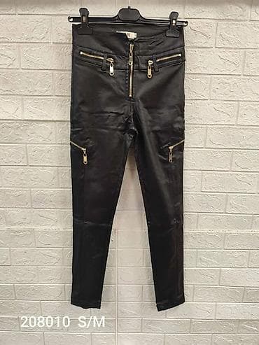 pantalone gina benotti: Ženske uske pantalone od eko kože, crne boje, visokog struka. Model sa na lalafo.rs — 2 pantalone gina benotti: Ženske uske pantalone od eko kože, crne boje, visokog struka. Model sa — 2