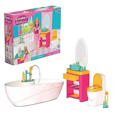 Linda’s Bathroom – set za igru za lutke - Komplet nameštaja za na lalafo.rs Linda’s Bathroom – set za igru za lutke - Komplet nameštaja za